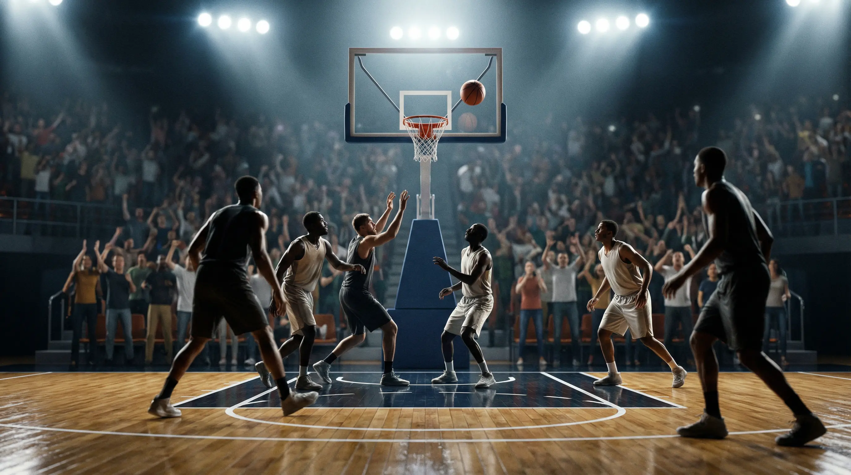 Basketball-Spiel in der Arena – Live-Wetten Strategie mit Momentum und Runs