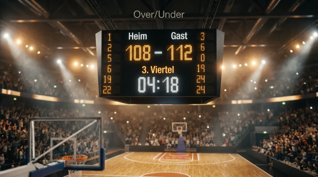 Basketball Over/Under Wetten Totals richtig analysieren